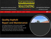 Tablet Screenshot of curbappealenterprises.com
